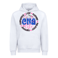 White CNA Life Urban Hoodie - CowhideDigitalArt