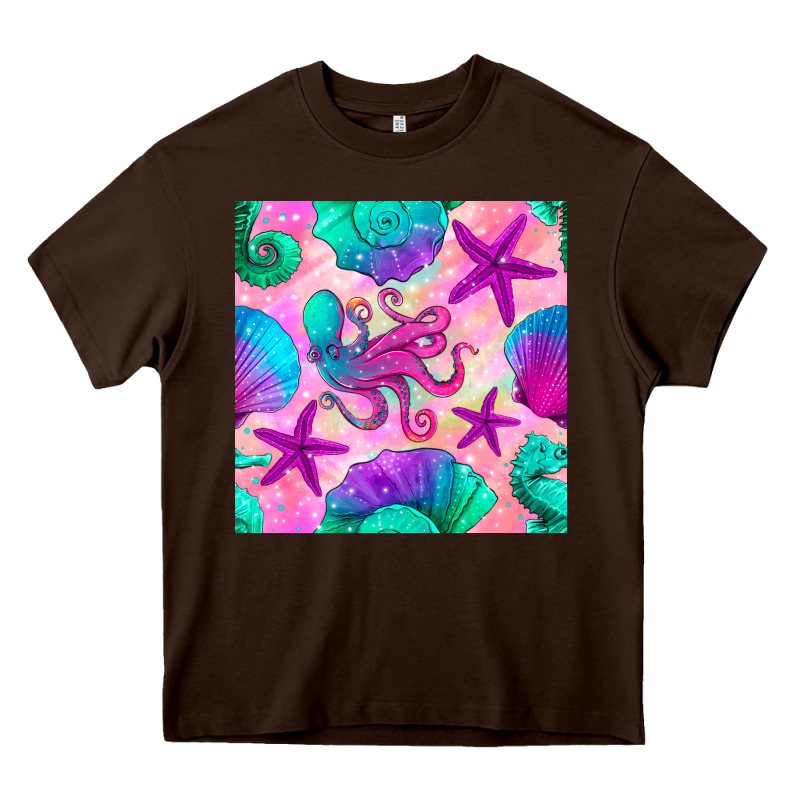 Summer Beach Seamless Pattern Heavy Core Tee by BundleAndBundleShop | Teevron