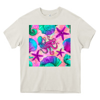 Cream summer beach seamless pattern Heavy Core Tee - BundleAndBundleShop