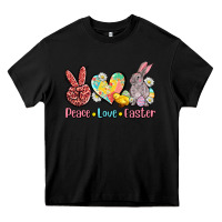 Black peace love easter Heavy Core Tee - AdoDesignShop