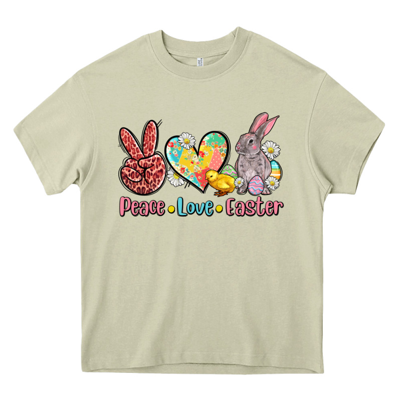 Peace Love Easter Heavy Core Tee by AdoDesignShop | Teevron