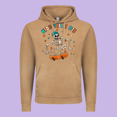 Ride Till I Die Vintage Hoodie Designed By Maliassmallbusiness