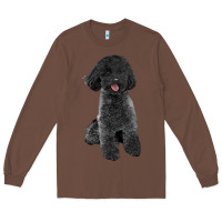 Chestnut black poodles dog Long Sleeve Tee - LillyAllenDesigns