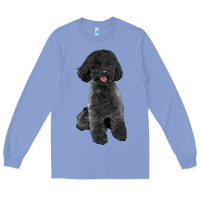 Colony Blue black poodles dog Long Sleeve Tee - LillyAllenDesigns