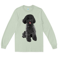 Matcha black poodles dog Long Sleeve Tee - LillyAllenDesigns