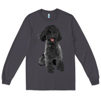 Smoke black poodles dog Long Sleeve Tee - LillyAllenDesigns