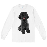 White black poodles dog Long Sleeve Tee - LillyAllenDesigns