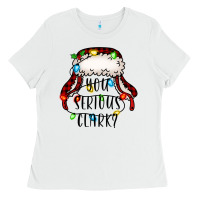 White you serious clark Ladies Tee - Jasminsmagicworld