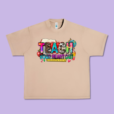 Teach Your Heart Out Urban Heavy Tee Designed By Nancycooperartshop