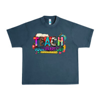 Midnight Navy teach your heart out Urban Heavy Tee - NancyCooperArtShop