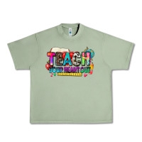 Oil Green teach your heart out Urban Heavy Tee - NancyCooperArtShop