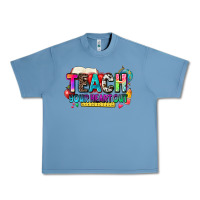 Pebble Blue teach your heart out Urban Heavy Tee - NancyCooperArtShop