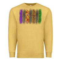 Antique Gold mardi gras brushstroke Premium Sweatshirt - OliviaCreatesArt