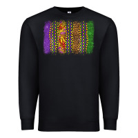 Black mardi gras brushstroke Premium Sweatshirt - OliviaCreatesArt