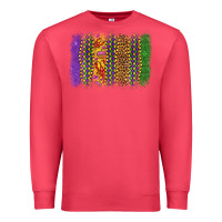 Cardinal mardi gras brushstroke Premium Sweatshirt - OliviaCreatesArt