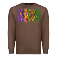 Chestnut mardi gras brushstroke Premium Sweatshirt - OliviaCreatesArt