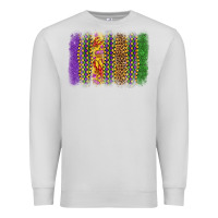 Dove Grey mardi gras brushstroke Premium Sweatshirt - OliviaCreatesArt
