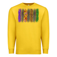 Lemon mardi gras brushstroke Premium Sweatshirt - OliviaCreatesArt
