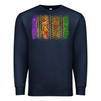 Navy mardi gras brushstroke Premium Sweatshirt - OliviaCreatesArt