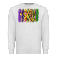 Oatmeal Heather mardi gras brushstroke Premium Sweatshirt - OliviaCreatesArt
