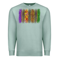 Seafoam mardi gras brushstroke Premium Sweatshirt - OliviaCreatesArt