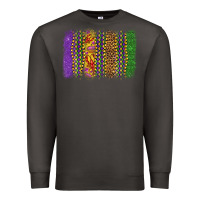 Smoke mardi gras brushstroke Premium Sweatshirt - OliviaCreatesArt