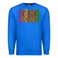 True Royal mardi gras brushstroke Premium Sweatshirt - OliviaCreatesArt