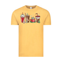 Vintage Mustard christmas tree cake and coffee cups Vintage Tee - MaliasSmallBusiness