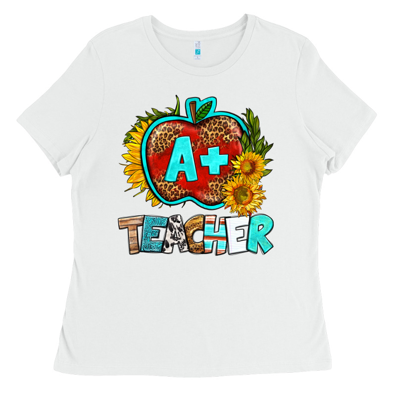 A+ Teacher Apple Ladies Tee by BundleAndBundleShop | Teevron