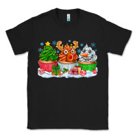 Black festive christmas cupcakes Classic Tee - CowhideDigitalArt
