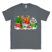 Charcoal Heather festive christmas cupcakes Classic Tee - CowhideDigitalArt
