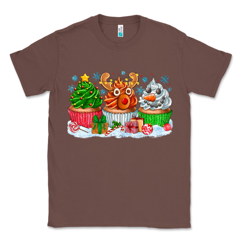 Festive Christmas Cupcakes Classic Tee by CowhideDigitalArt | Teevron
