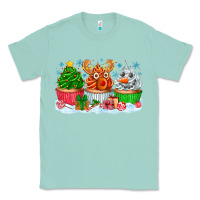 Seafoam festive christmas cupcakes Classic Tee - CowhideDigitalArt
