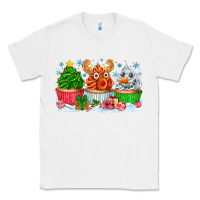 White festive christmas cupcakes Classic Tee - CowhideDigitalArt