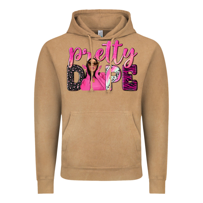 Pretty Dope Afro Woman Vintage Hoodie by NancyCooperArtShop | Teevron
