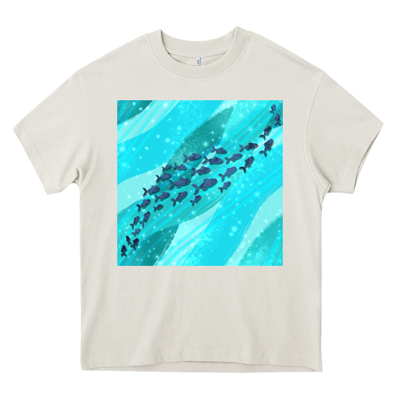 Fish And Sea Seamless Pattern Heavy Core Tee by BundleAndBundleShop | Teevron
