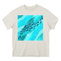 Cream fish and sea seamless pattern Heavy Core Tee - BundleAndBundleShop
