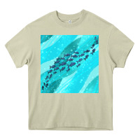 Mossy fish and sea seamless pattern Heavy Core Tee - BundleAndBundleShop