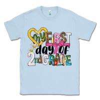Dusty Blue my first day of 2nd grade Classic Tee - NancyCooperArtShop