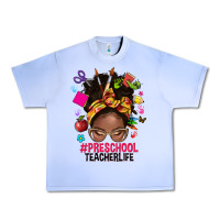 Grape Ice preschool teacher life afro messy bun Urban Heavy Tee - NancyCooperArtShop