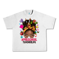 Lunar Rock preschool teacher life afro messy bun Urban Heavy Tee - NancyCooperArtShop