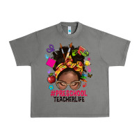 Tornado preschool teacher life afro messy bun Urban Heavy Tee - NancyCooperArtShop