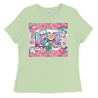 Matcha watercolor love nurse tumbler Ladies Tee - BundleAndBundleShop