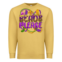Antique Gold beads please mardi gras Premium Sweatshirt - OliviaCreatesArt