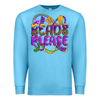 Ocean Blue beads please mardi gras Premium Sweatshirt - OliviaCreatesArt