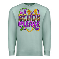 Seafoam beads please mardi gras Premium Sweatshirt - OliviaCreatesArt