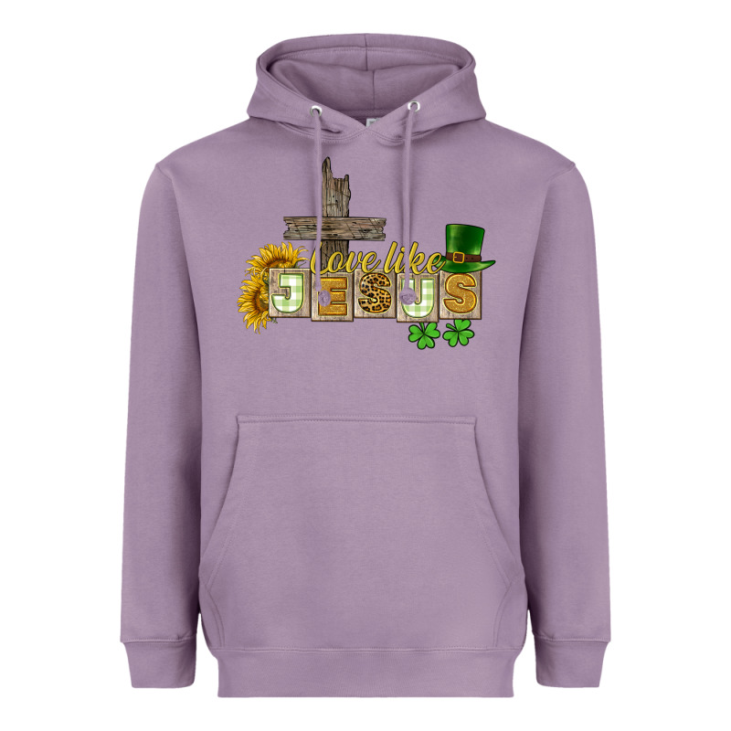 Love Like Jesus St. Patrick's Heavyweight Hoodie by CowGirlArtShop | Teevron