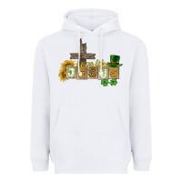 White Love like Jesus St. Patrick's Heavyweight Hoodie - CowGirlArtShop