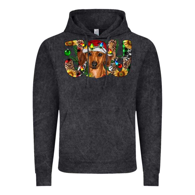 Dachshund Christmas Joy Vintage Hoodie by RanaPortraitStore | Teevron