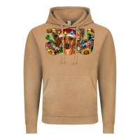 Vintage Camel dachshund christmas joy Vintage Hoodie - RanaPortraitStore